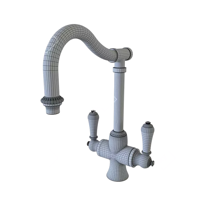 Medoc High Profile Kitchen Faucet 3D model image 3