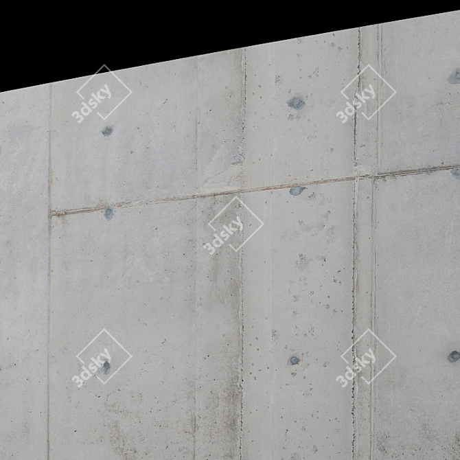 Seamless Concrete Wall Texture 3D model image 3