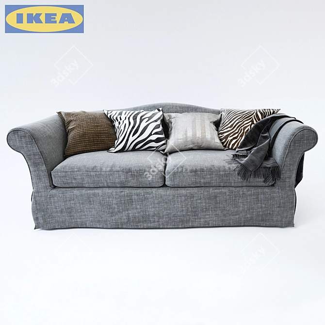 Cozy and Stylish Ikea Ektorp 3D model image 2