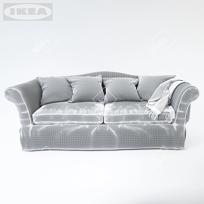 Cozy and Stylish Ikea Ektorp 3D model image 3