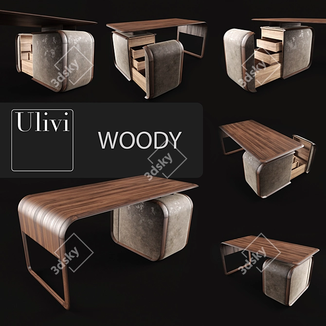 Natural Elegance: WOODY Ulivi 3D model image 1