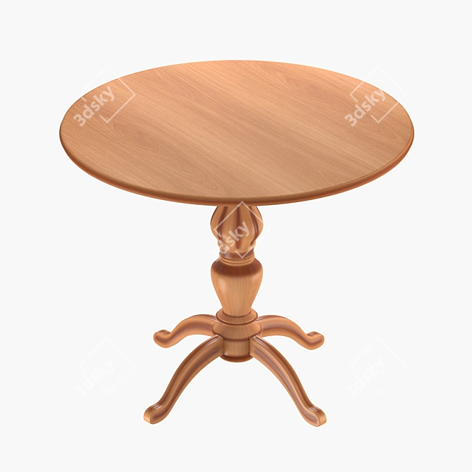 Square Table with UV Unwrapping | 3D Model 3D model image 1