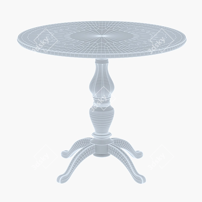 Square Table with UV Unwrapping | 3D Model 3D model image 3