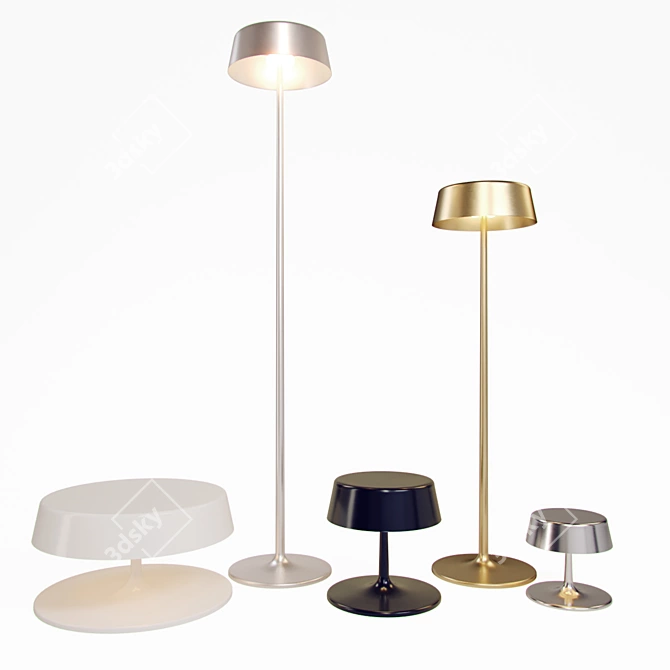 Elegant China Collection: Lights & Materials 3D model image 1