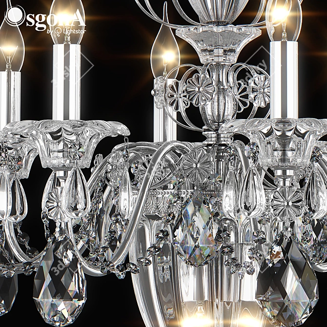 Elegant Schon Osgona Pendant Chandelier 3D model image 2