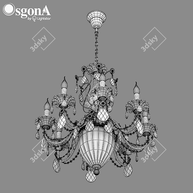 Elegant Schon Osgona Pendant Chandelier 3D model image 3