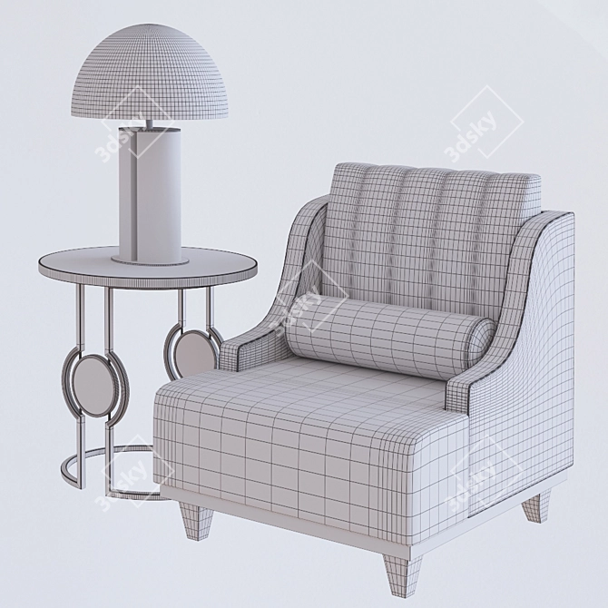 Classic American Pastoral Sofa 3D model image 3