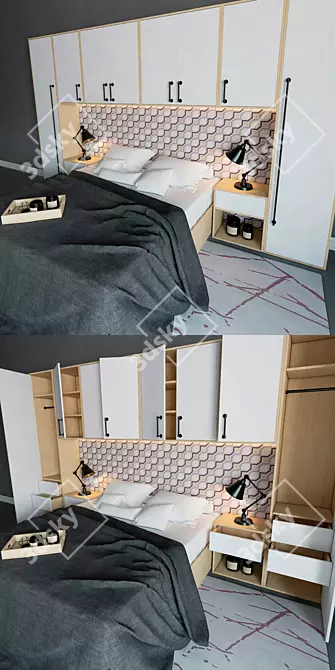 Max Bedroom Set - 2011 & 2014 Models 3D model image 2