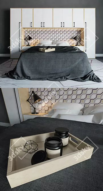 Max Bedroom Set - 2011 & 2014 Models 3D model image 3