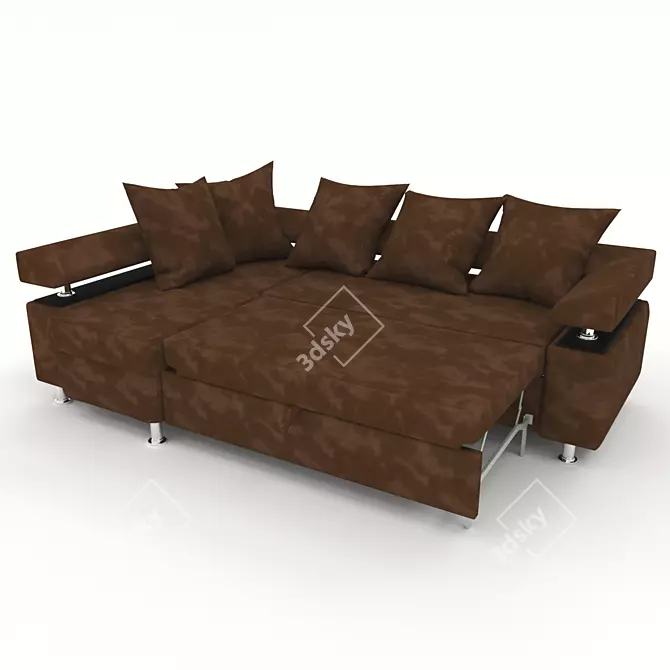 Modern Style Sofa 3D model image 2