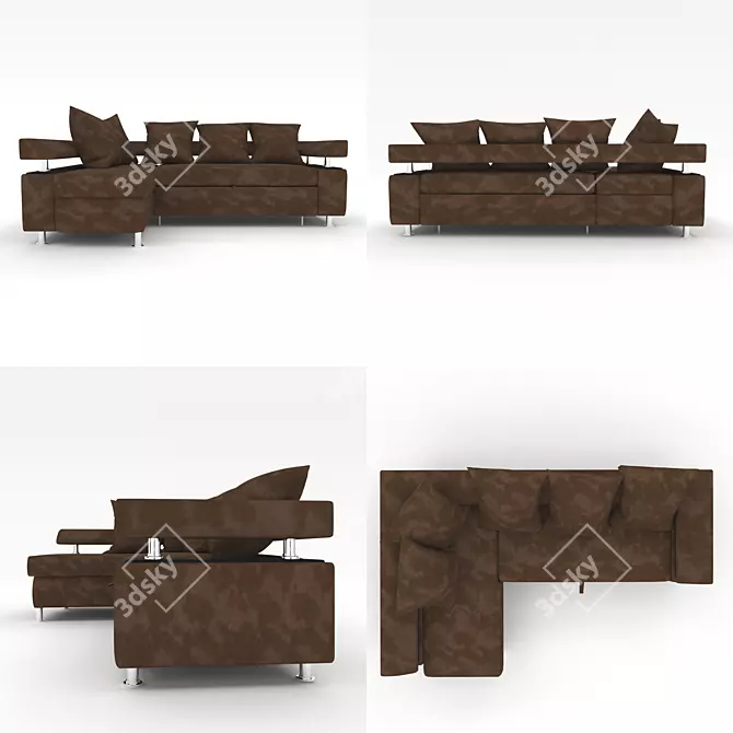 Modern Style Sofa 3D model image 3