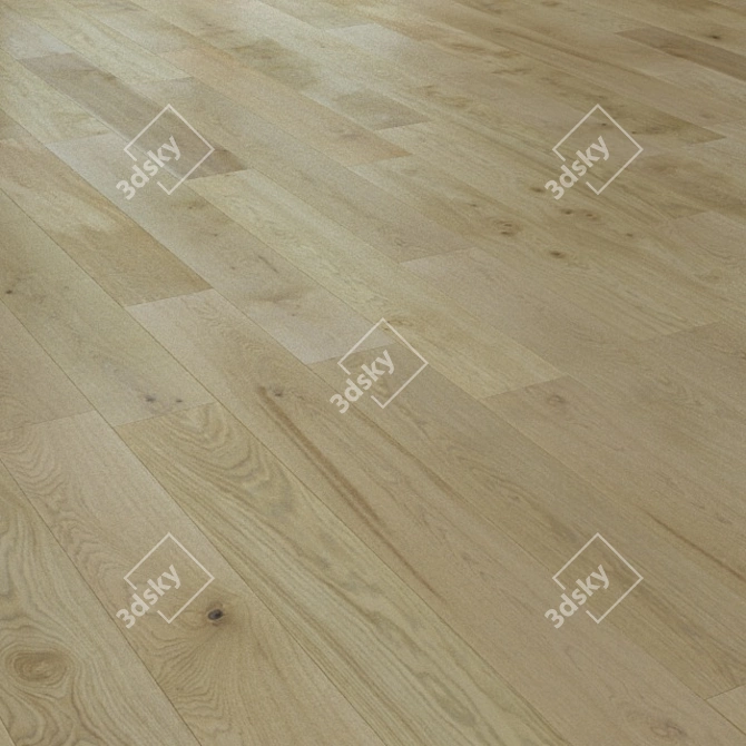 Oak Wood Parquet Tiles 3D model image 3