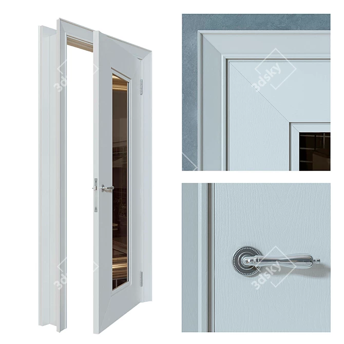 Giovanni Doors: Durable, Stylish, Secure 3D model image 2
