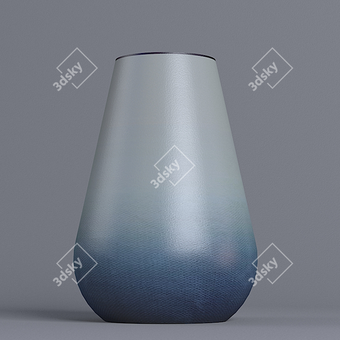 Blue-White Ceramic Vase 3D model image 3