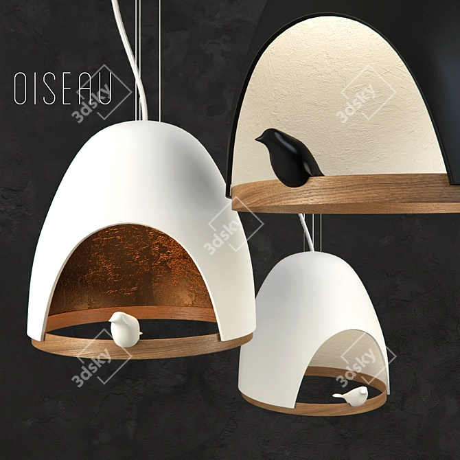 Oiseau Lamp - Elegant and Modern 3D model image 1