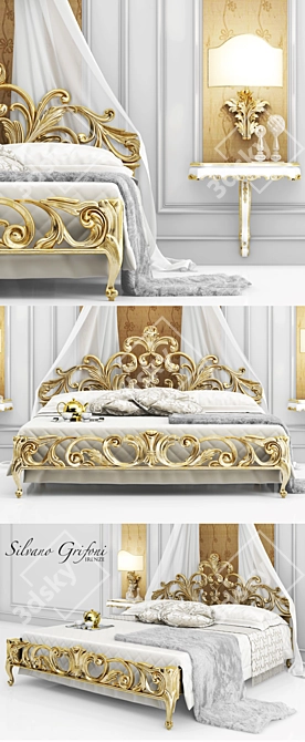 Silvano Grifoni Art 2321 Bedroom Set: Timeless Elegance for Your Dream Space 3D model image 2