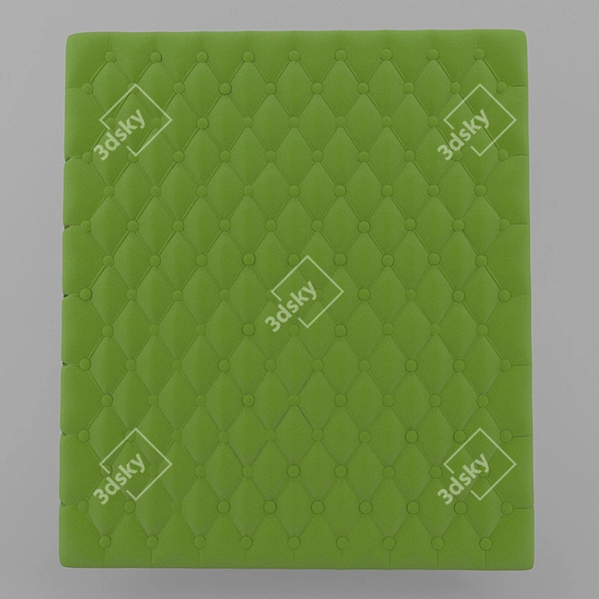 Elegant Quilted Panel 3D model image 3