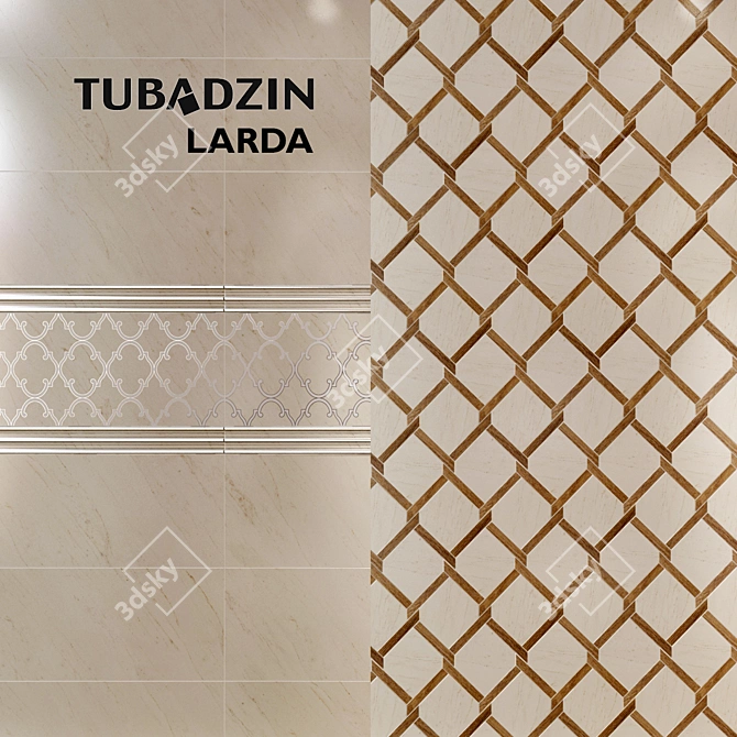 Larda Collection: Wall and Floor Tiles with Versatile Design 3D model image 1