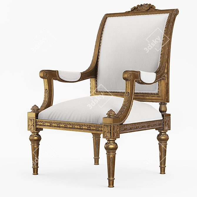 1940 Eloquenceinc Vintage Armchairs 3D model image 1