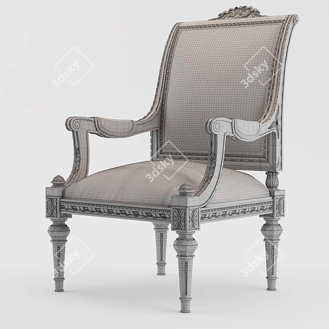 1940 Eloquenceinc Vintage Armchairs 3D model image 3