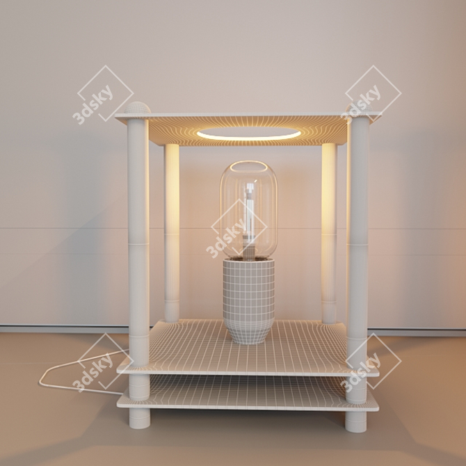 Elegant Ranua Table Lamp 3D model image 2