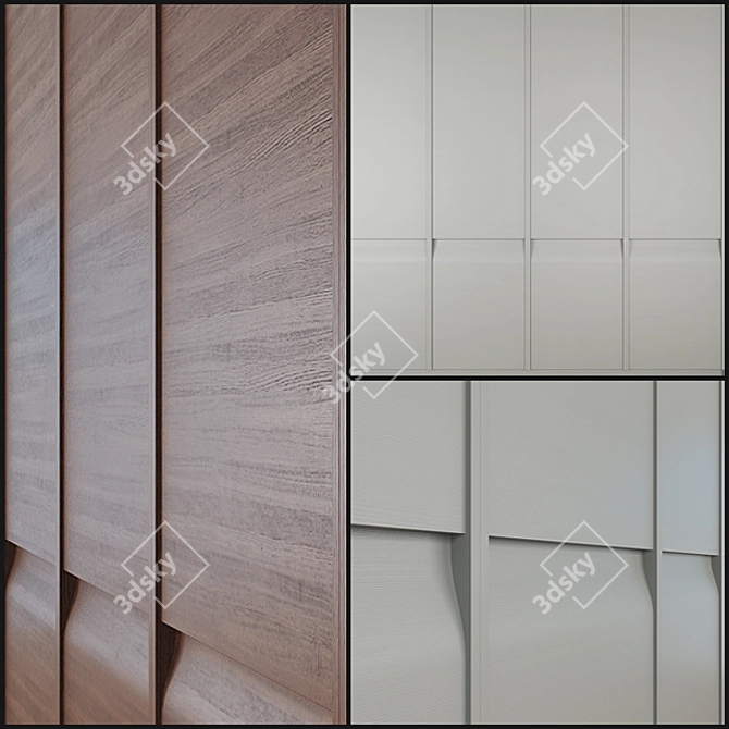 Capri Modular Wardrobe by Poliform 3D model image 2