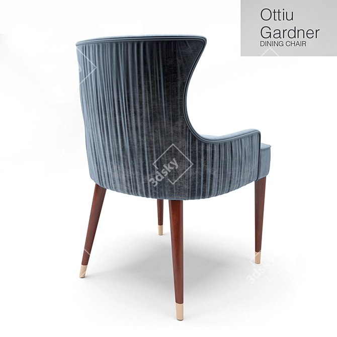Stylish Gardiner Dining Chair 3D model image 2