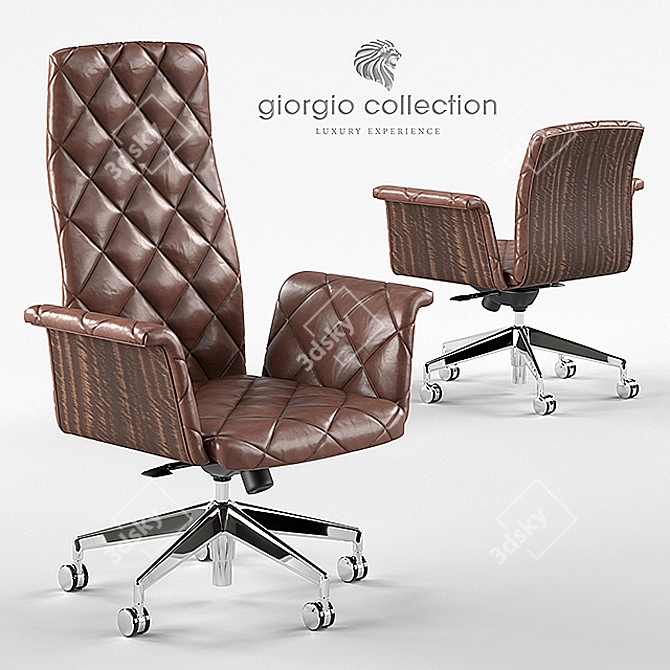 Elegant Eucalyptus Georgio Chair 3D model image 1