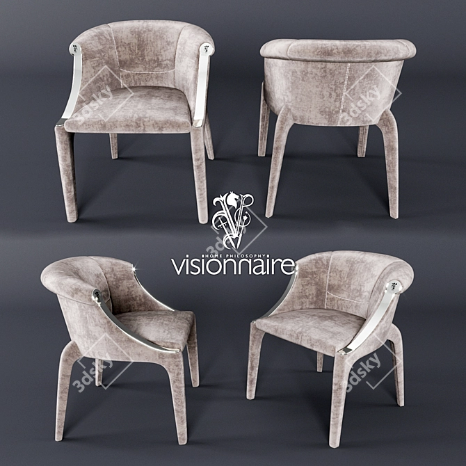 Luxury Dining Set: Visionnaire Bullock 3D model image 2