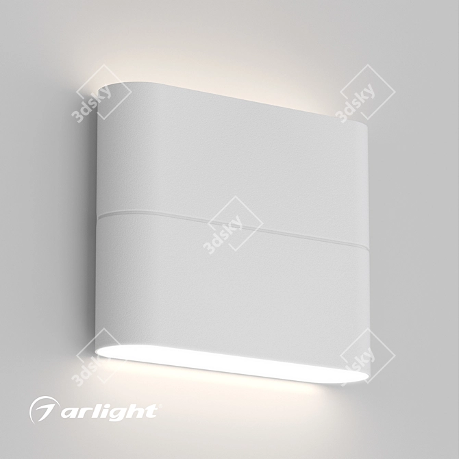 Sleek UP & DOWN LED Wall Light 3D model image 3