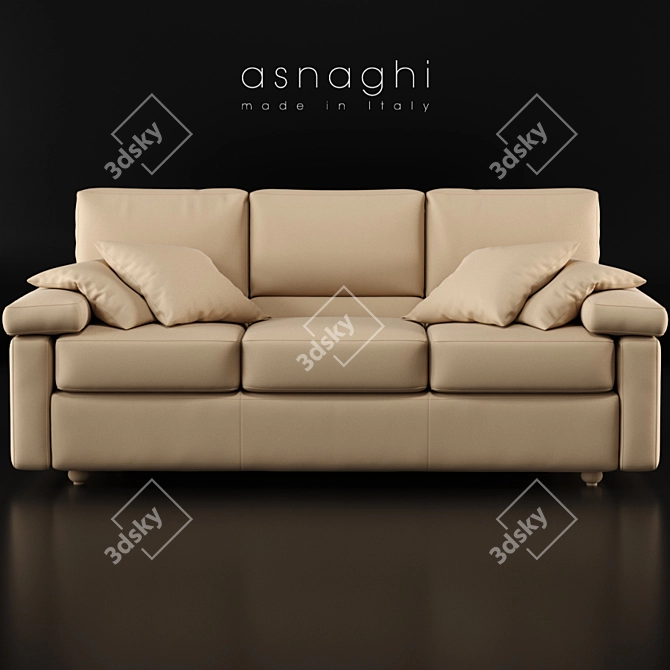 Pedro Sofa: Luxurious and Comfortable 3D model image 1