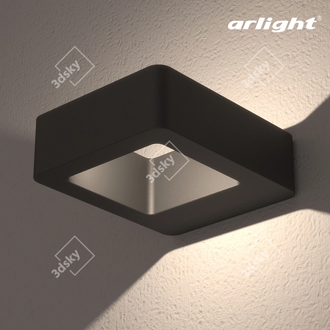 LGD Wall Frame 2BG: Stylish Outdoor LED Light 3D model image 1