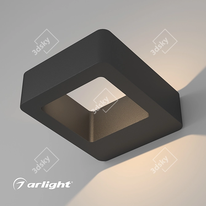 LGD Wall Frame 2BG: Stylish Outdoor LED Light 3D model image 2