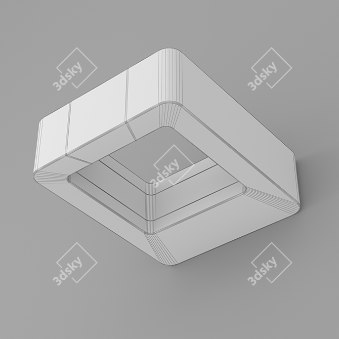 LGD Wall Frame 2BG: Stylish Outdoor LED Light 3D model image 3