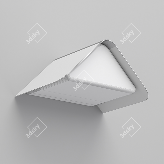 LGD-Wall-Delta-12W: Elegant Facade LED Spotlight 3D model image 4