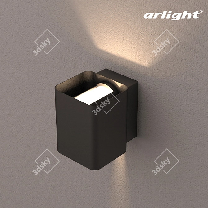 Title: LGD-Wall-vario LED Façade Light 3D model image 1