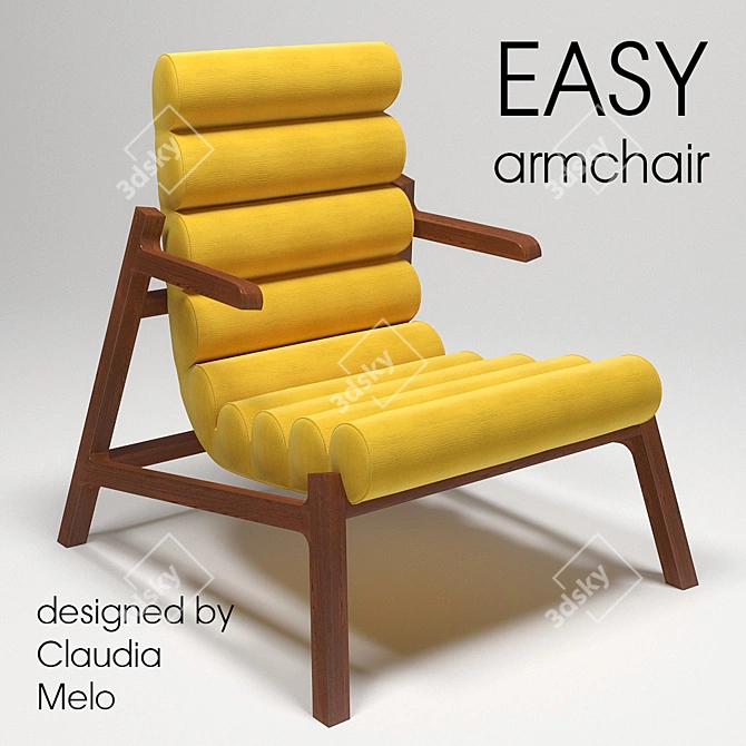 Easy Armchair: Stylish Comfort for Your Home 3D model image 1