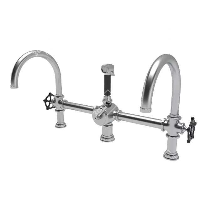 Marquee Gooseneck Kitchen Faucet 3D model image 2