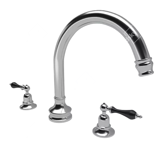 Etoile Gooseneck Tub Filler 3D model image 2