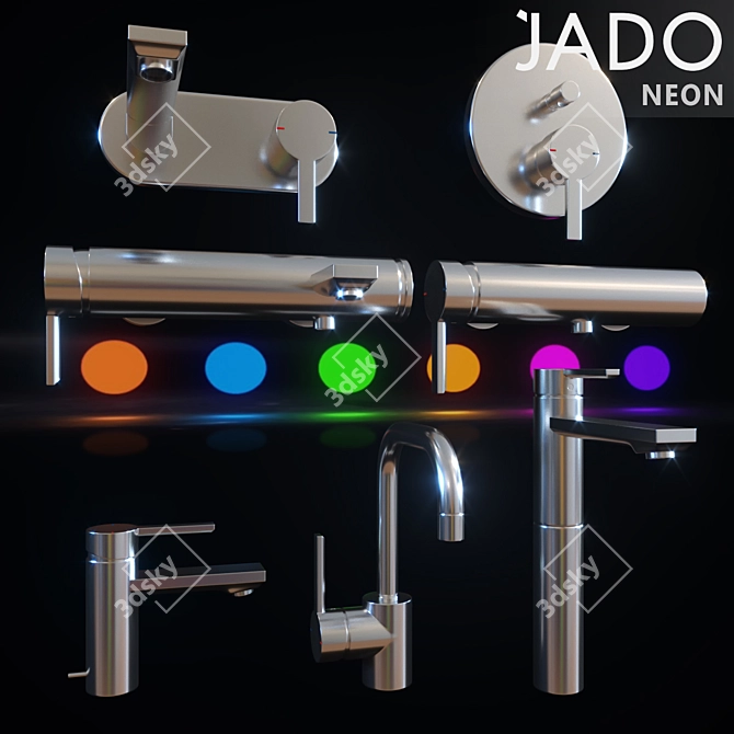 Jado Neon 3D Model 3D model image 1