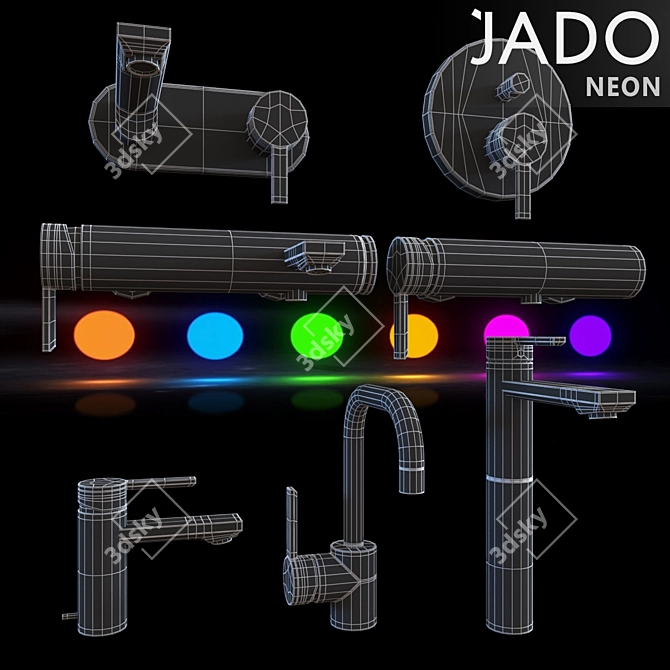 Jado Neon 3D Model 3D model image 2