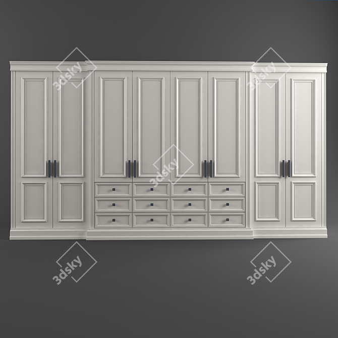 Stylish Storage Solution: Wardrobe 3D model image 1