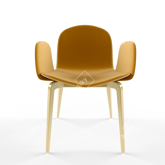 Modern and Spacious Ondarreta Chair 3D model image 1