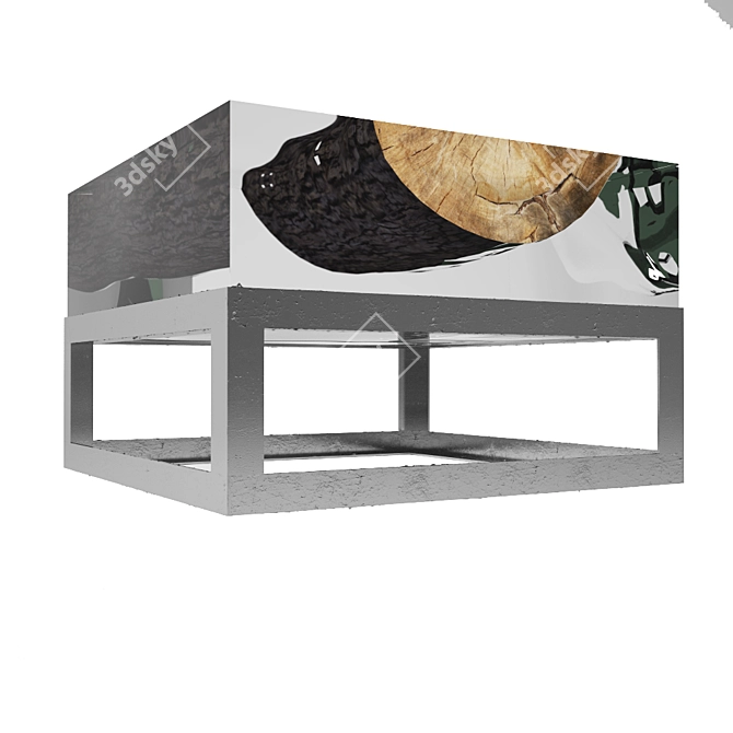 Modern Minimalist Coffee Table 3D model image 2