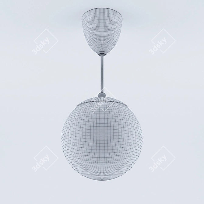 Modern Ceiling Lamp with HÖLJES IKEA Design 3D model image 3