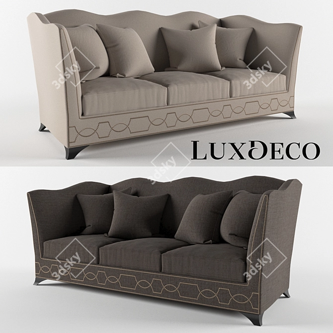 LuxDeco Eaton Sofa 3D model image 1