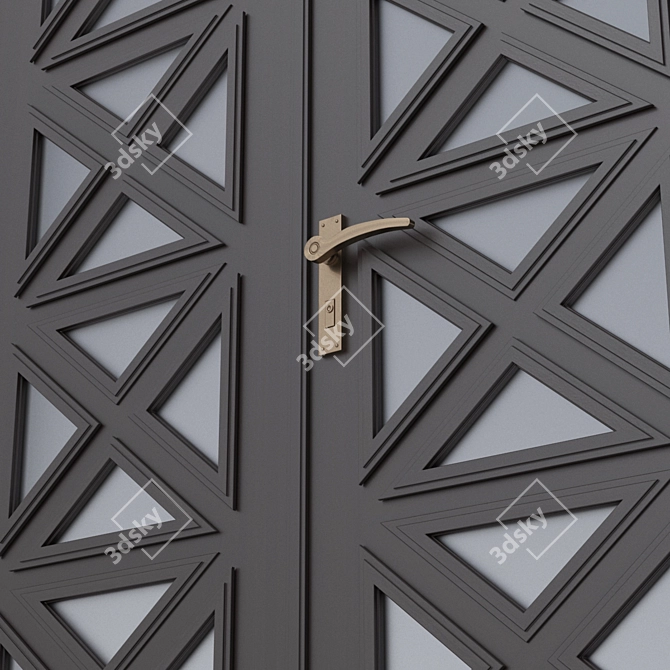 3D Model Door Vray - 220x160cm 3D model image 2