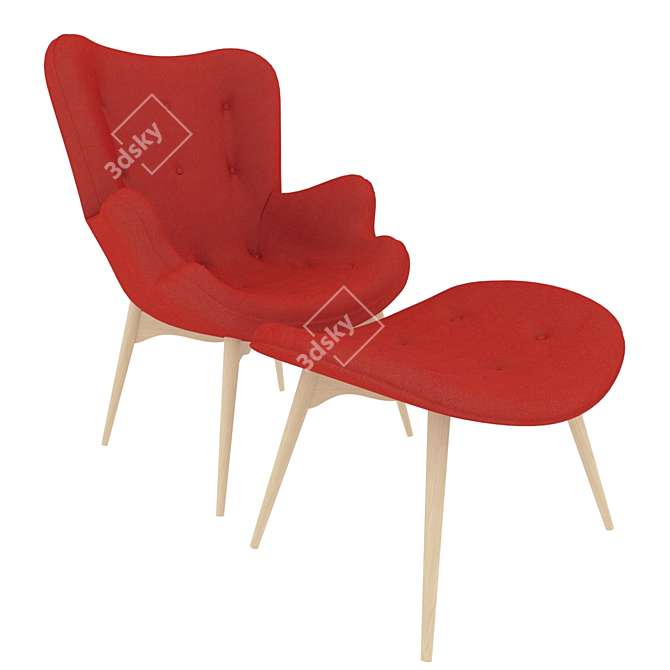 ErgoComfort Contour Chair 3D model image 1