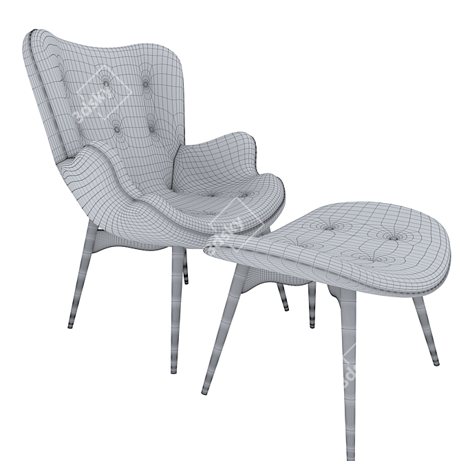 ErgoComfort Contour Chair 3D model image 3