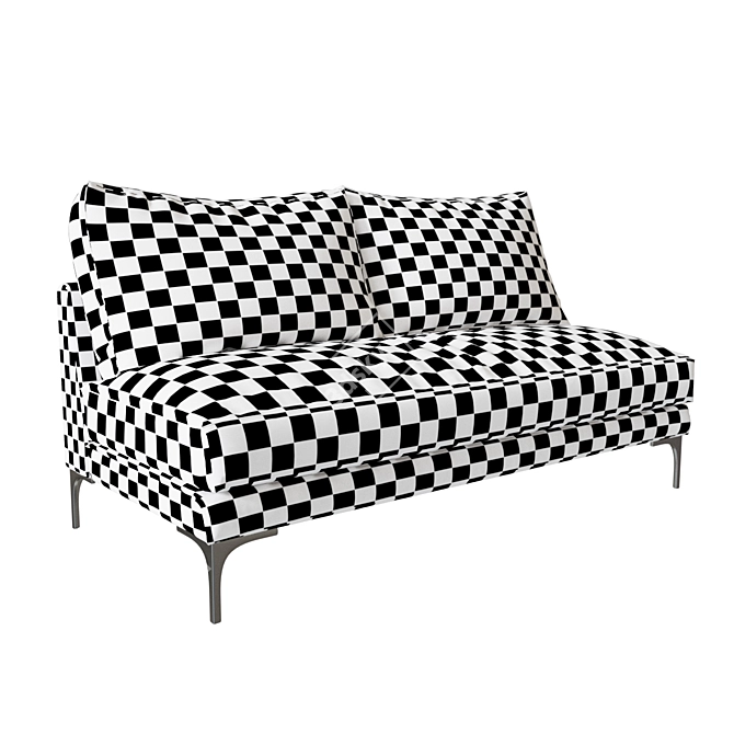 Pottery Barn Jake Upholstered Love Seat 3D model image 2